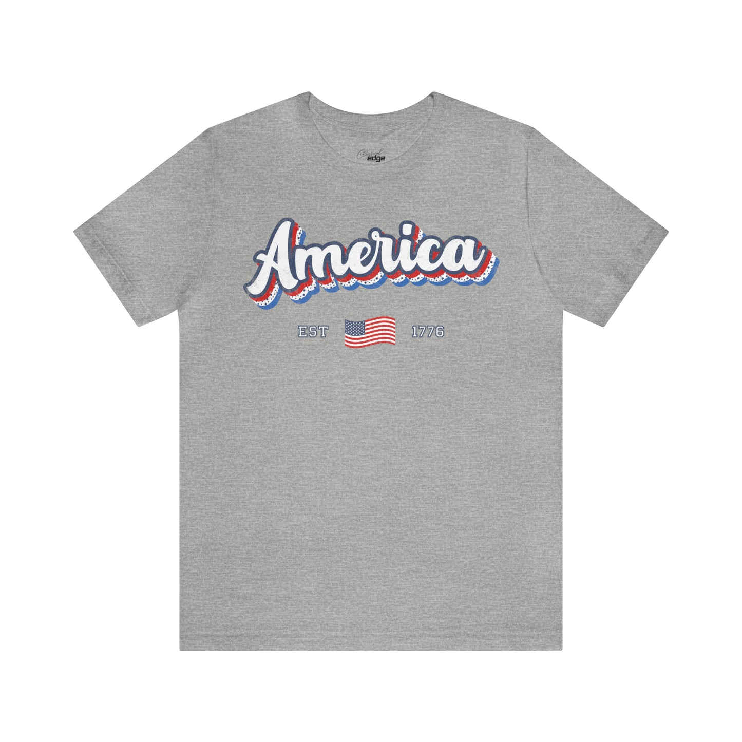 AMERICA est. 1776 - Bella+Canvas Short Sleeve Tee