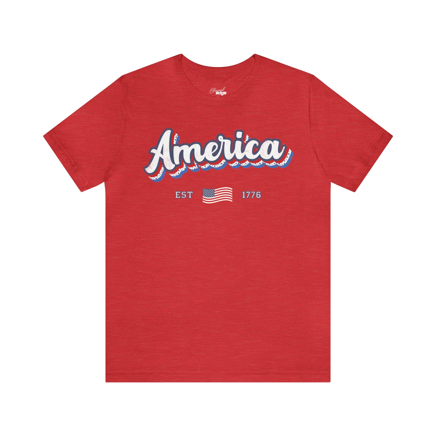 AMERICA est. 1776 - Bella+Canvas Short Sleeve Tee