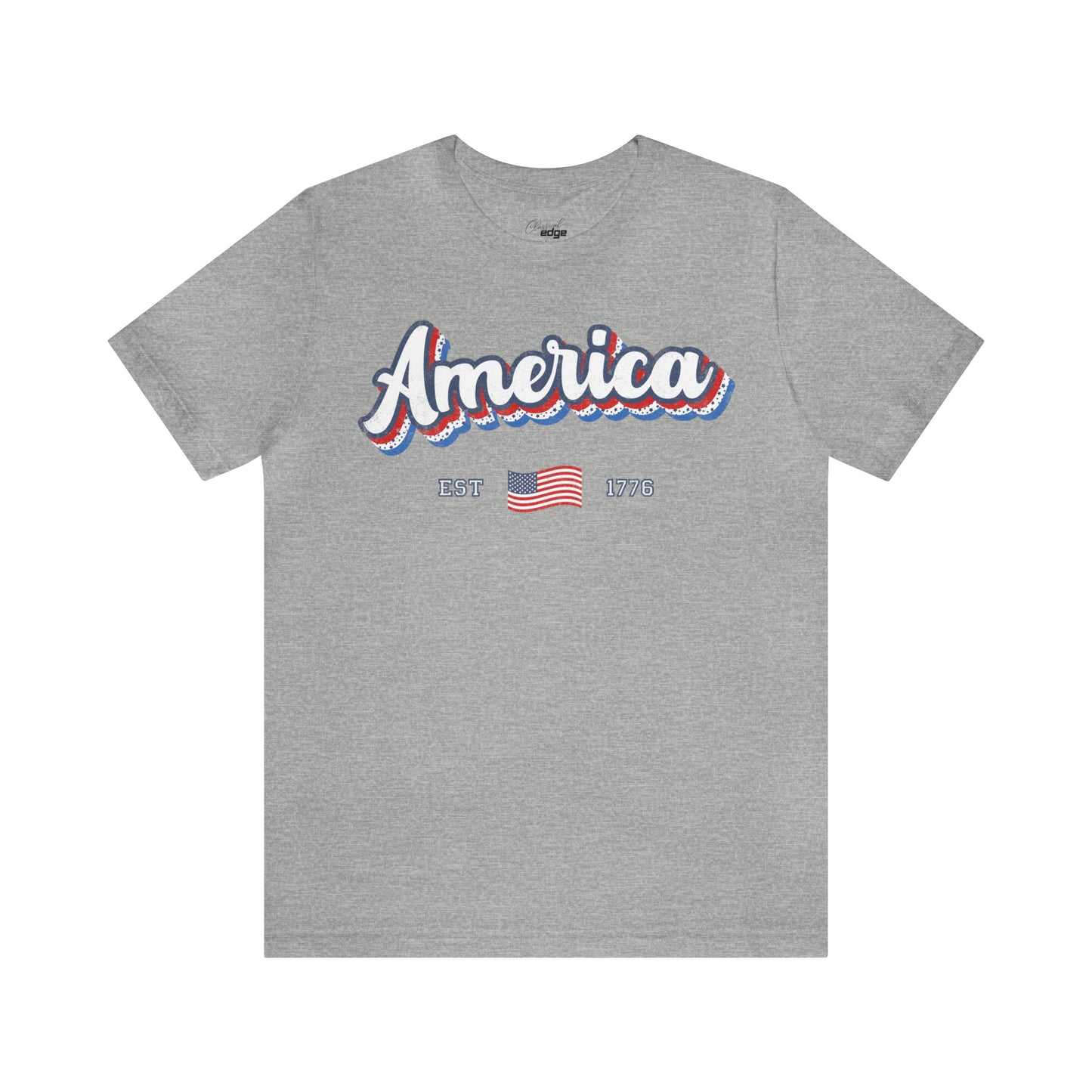 AMERICA est. 1776 - Bella+Canvas Short Sleeve Tee