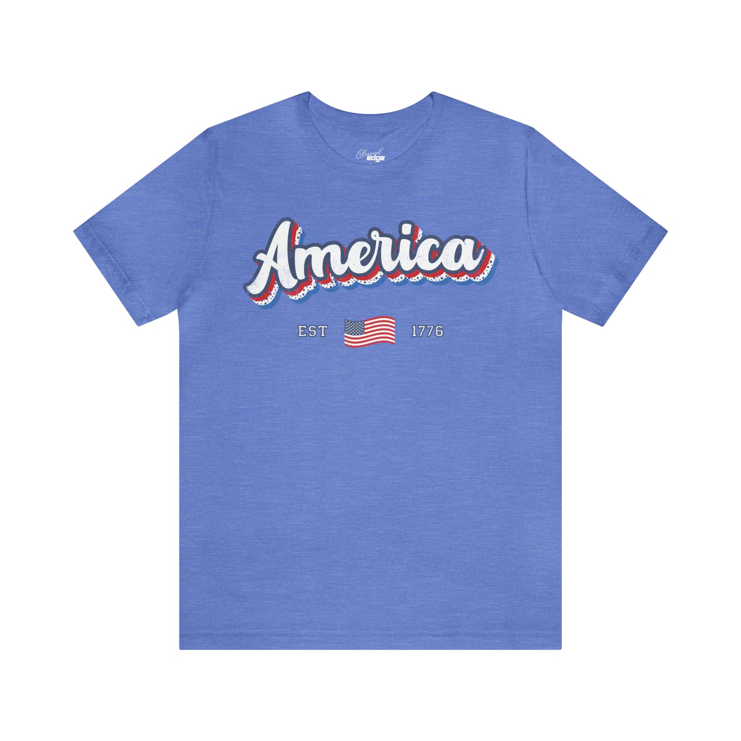 AMERICA est. 1776 - Bella+Canvas Short Sleeve Tee