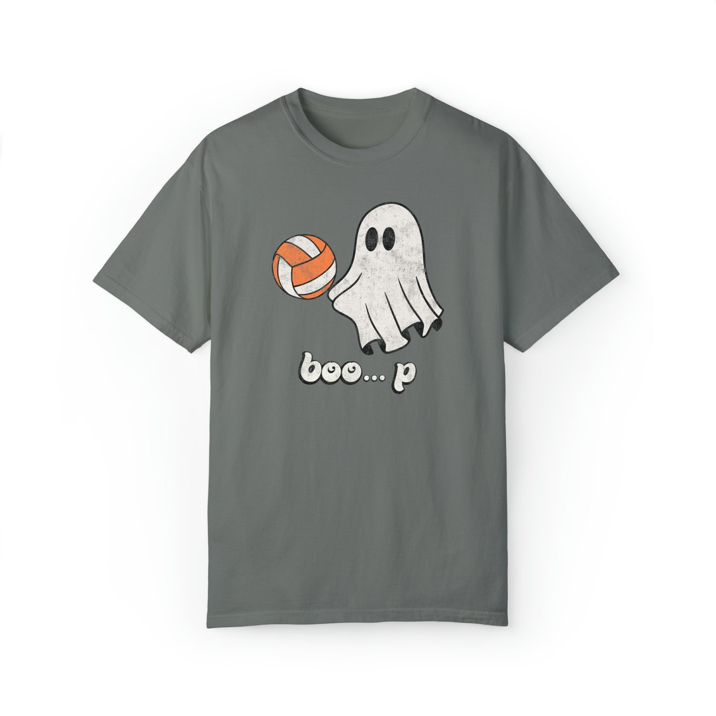 Volleyball Ghost Big Halloween Shirt - Comfort Colors