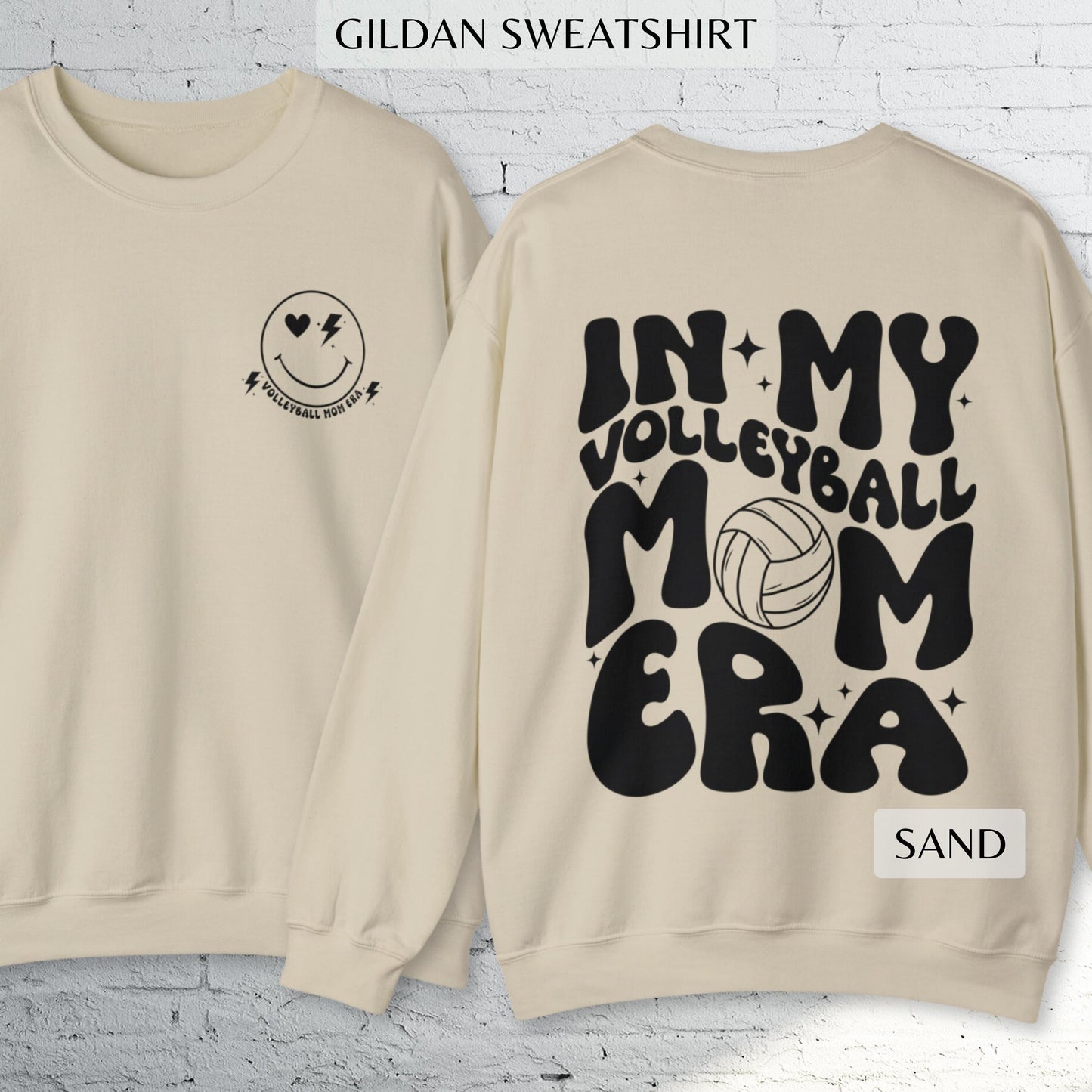 Volleyball Mom Era - Heavy Blend™ Crewneck Sweatshirt