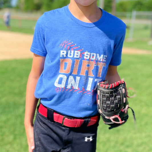 Baseball - Rub Some Dirt On It - Youth Short Sleeve Tee